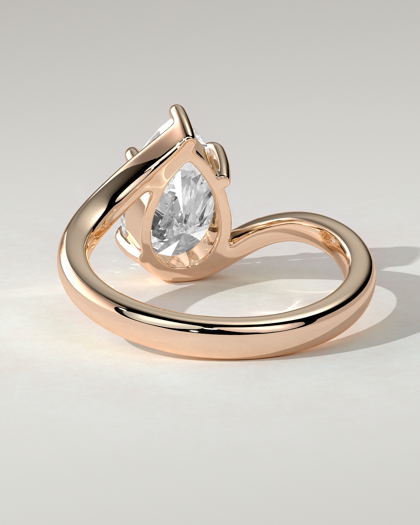 Jennifer Solitaire Pear Ring