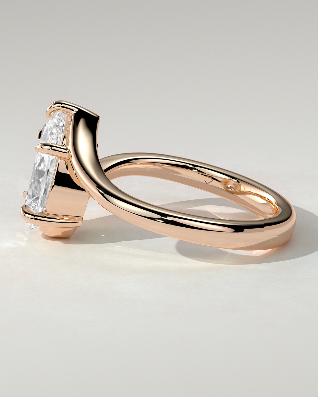 Jennifer Solitaire Pear Ring