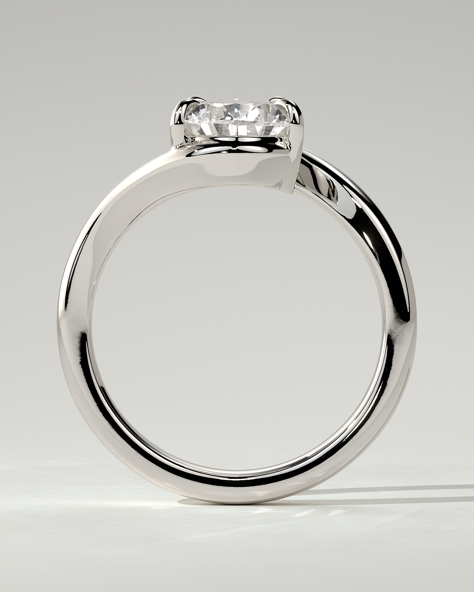 Jennifer Solitaire Pear Ring