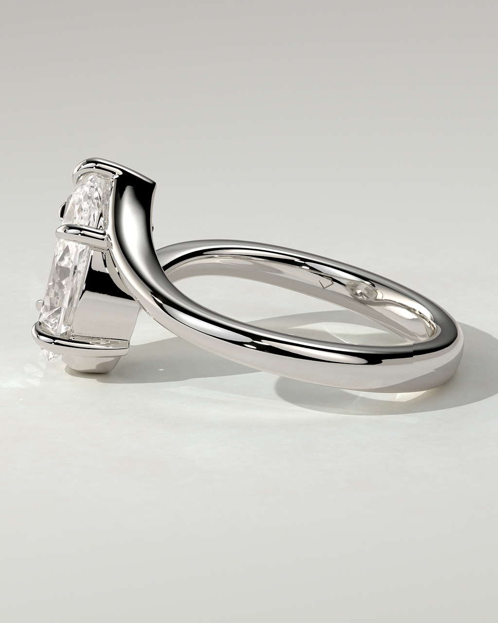 Jennifer Solitaire Pear Ring