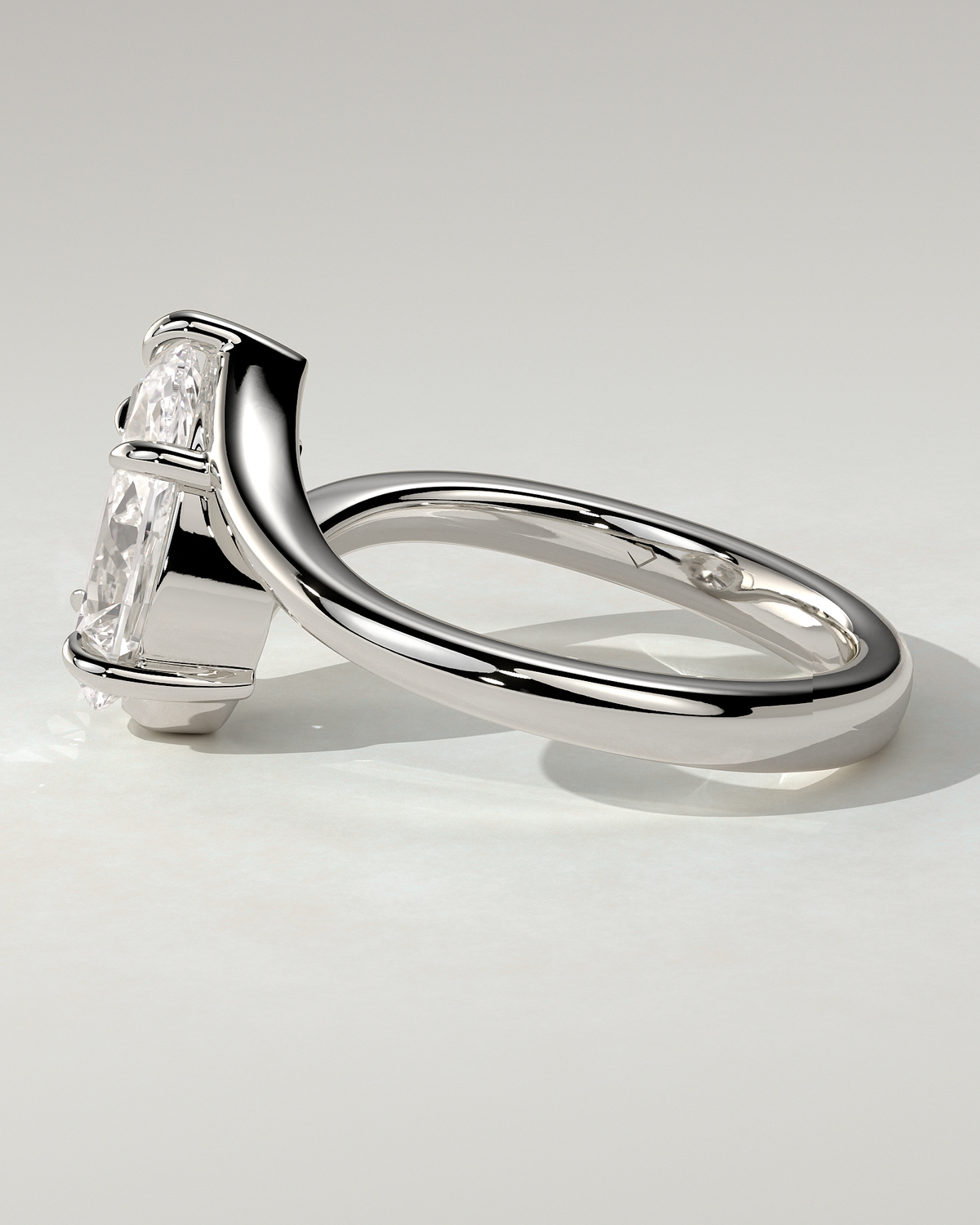 Jennifer Solitaire Pear Ring
