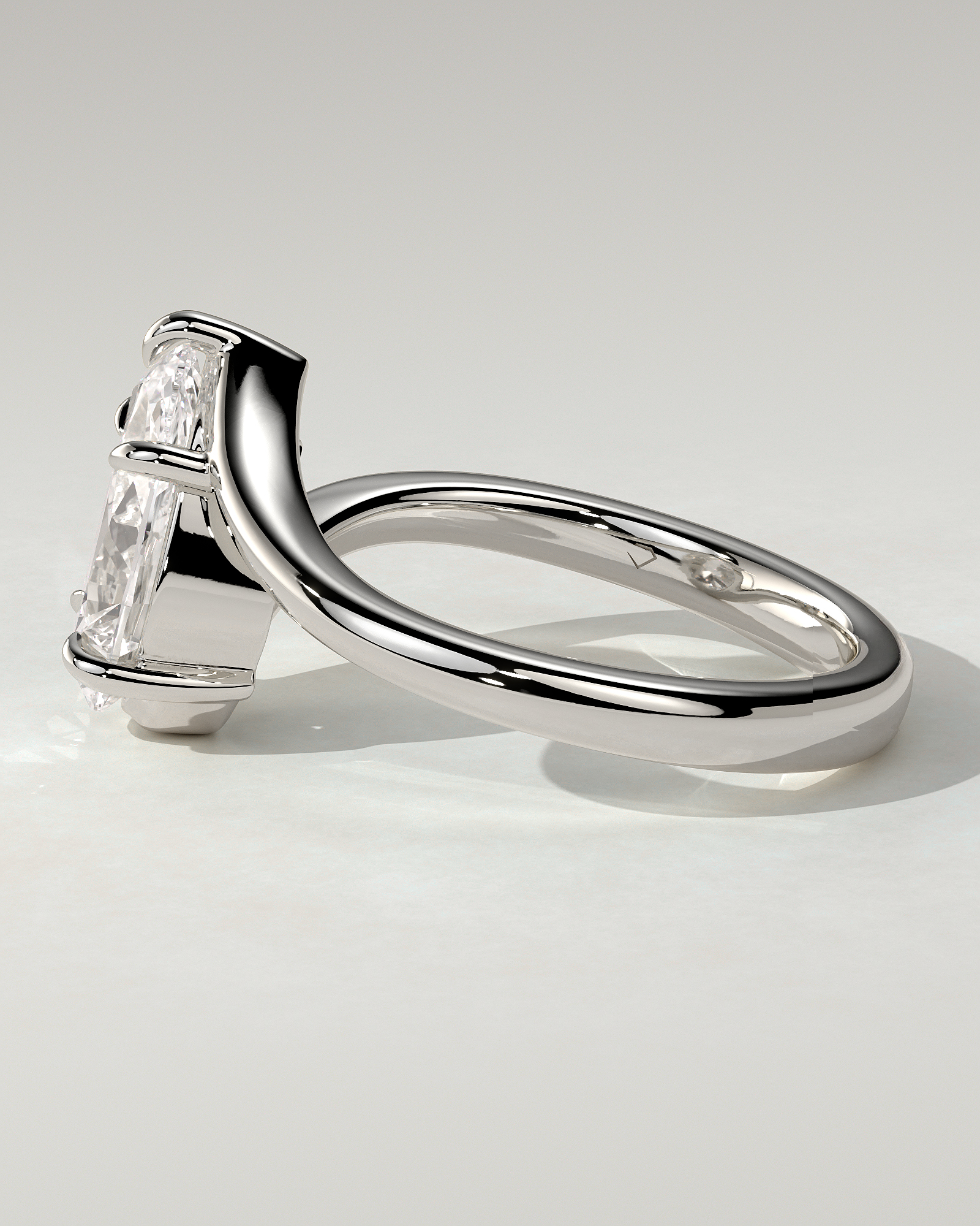 Jennifer Solitaire Pear Ring