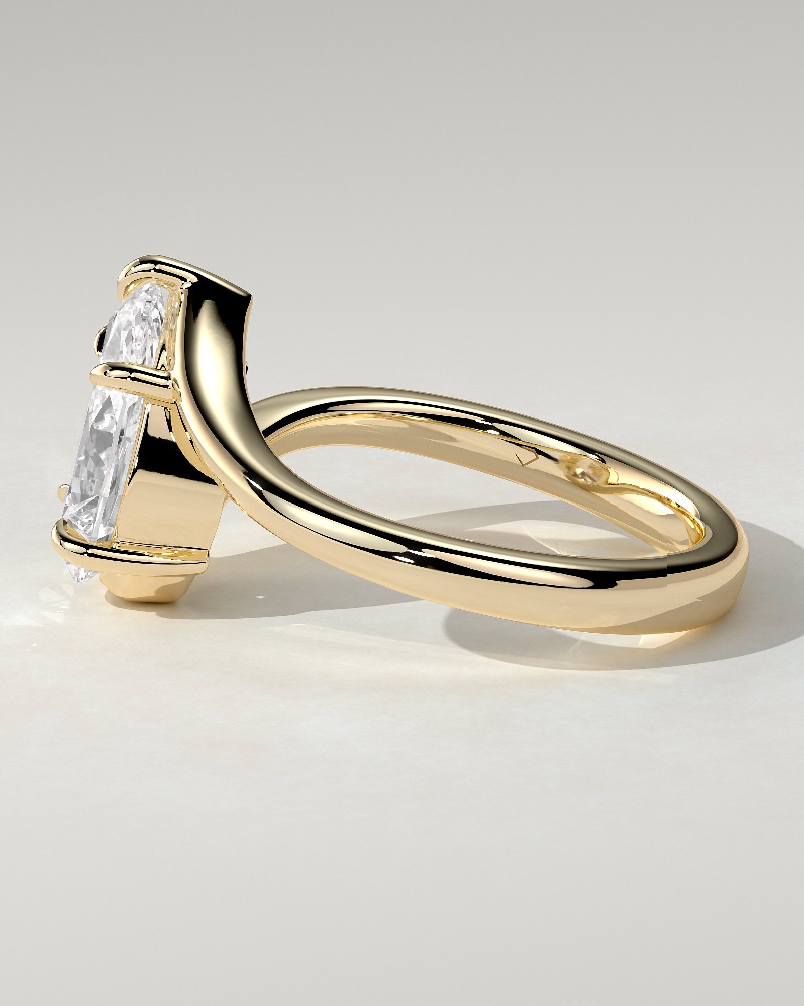 Jennifer Solitaire Pear Ring