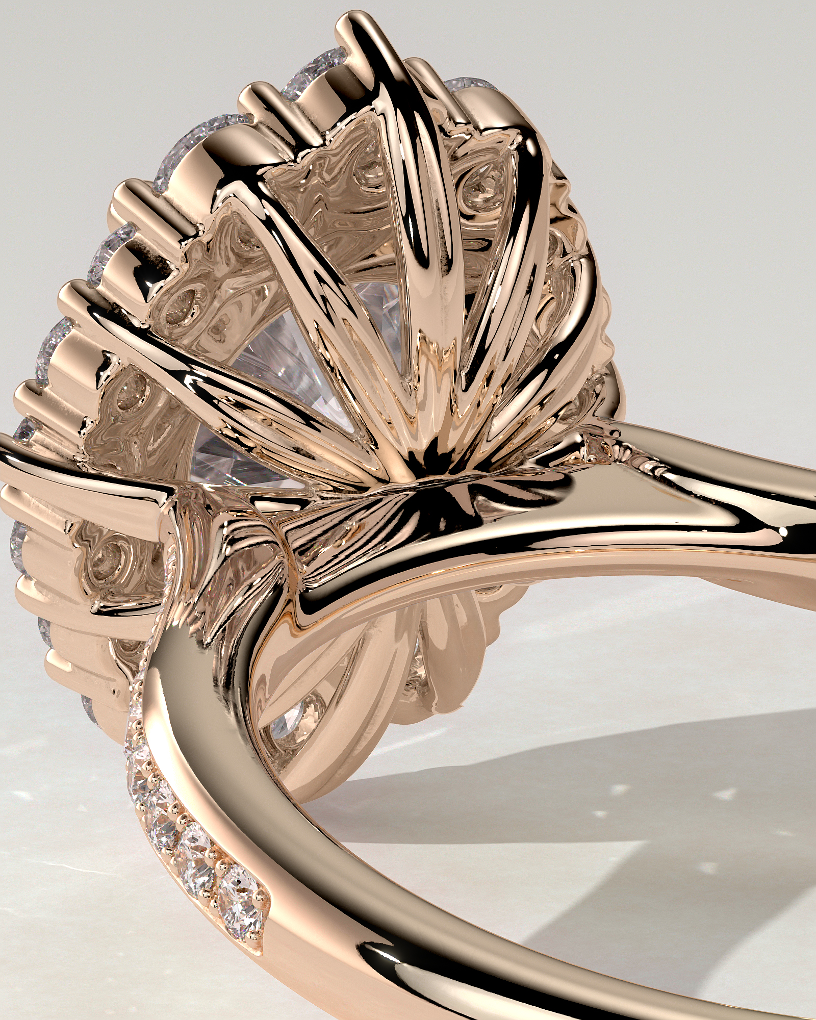Jessica Halo Round Ring