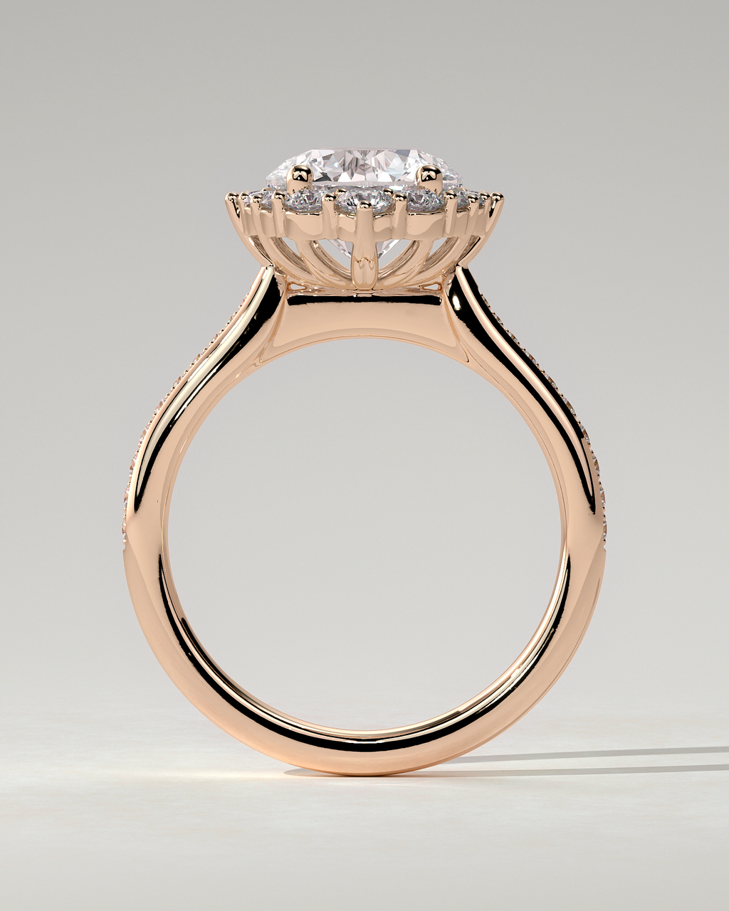 Jessica Halo Round Ring