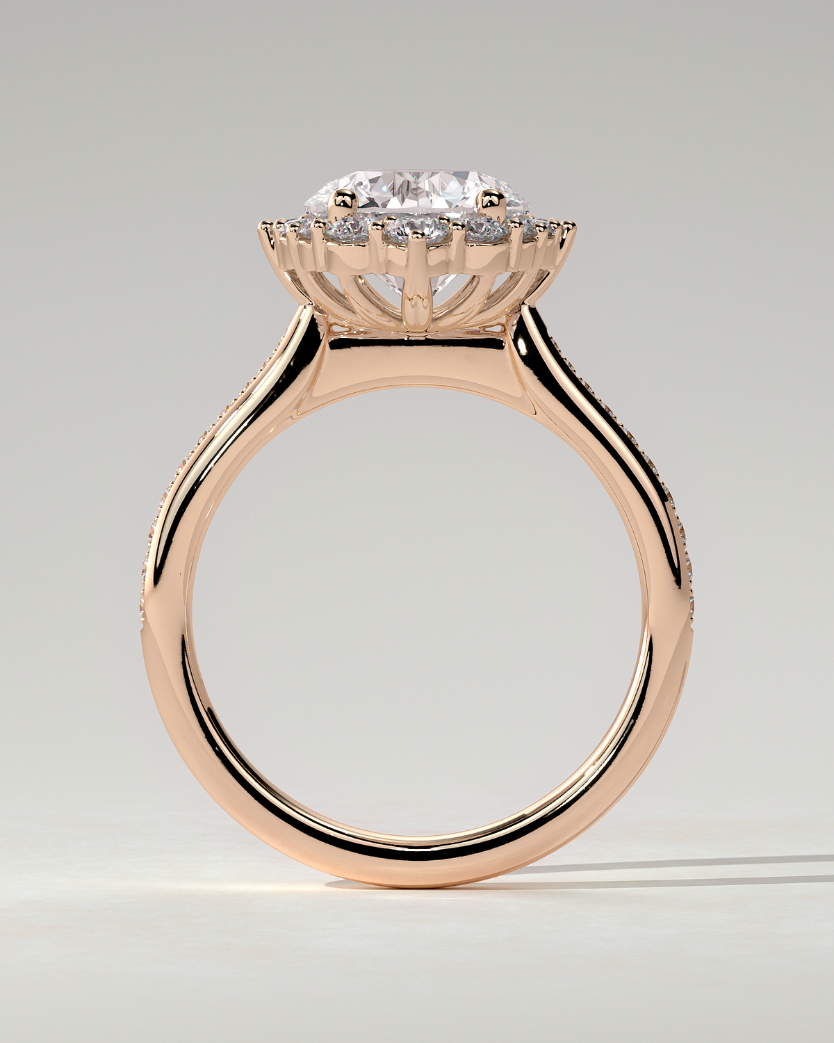 Jessica Halo Round Ring