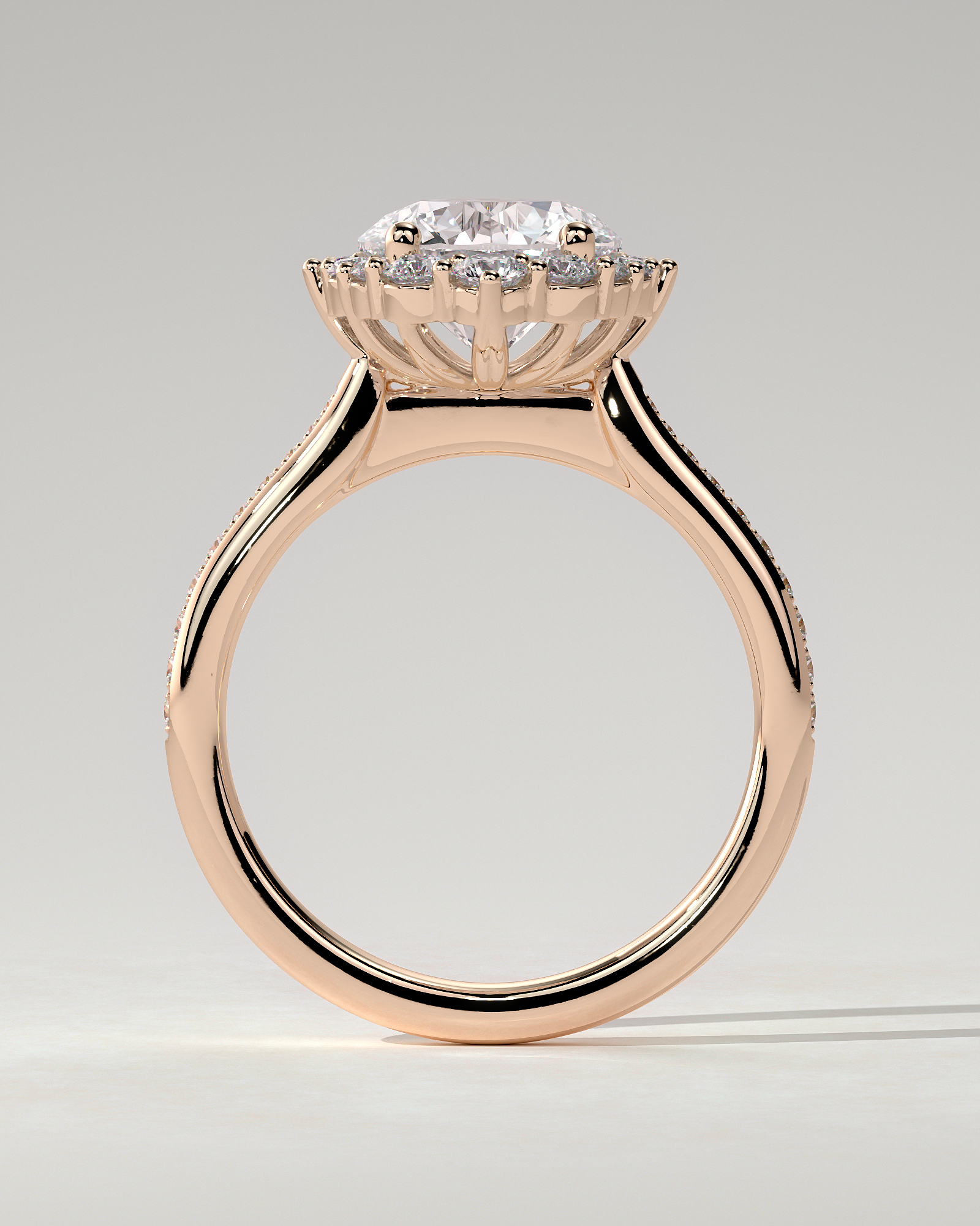 Jessica Halo Round Ring