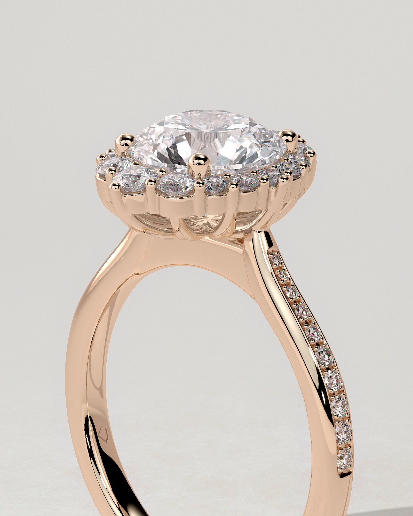 Jessica Halo Round Ring