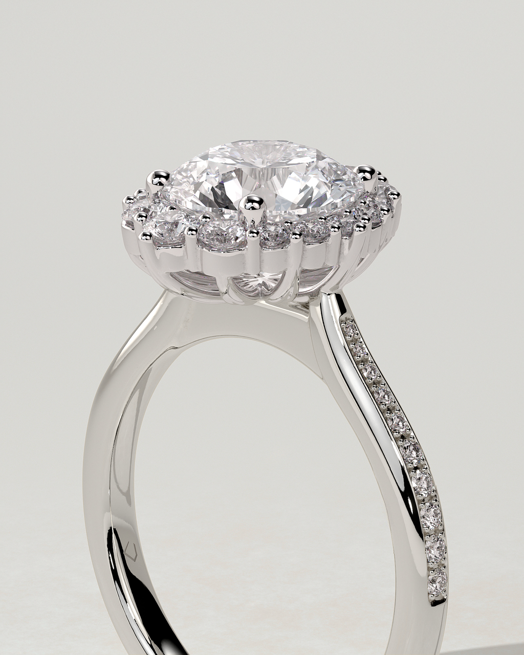 Jessica Halo Round Ring