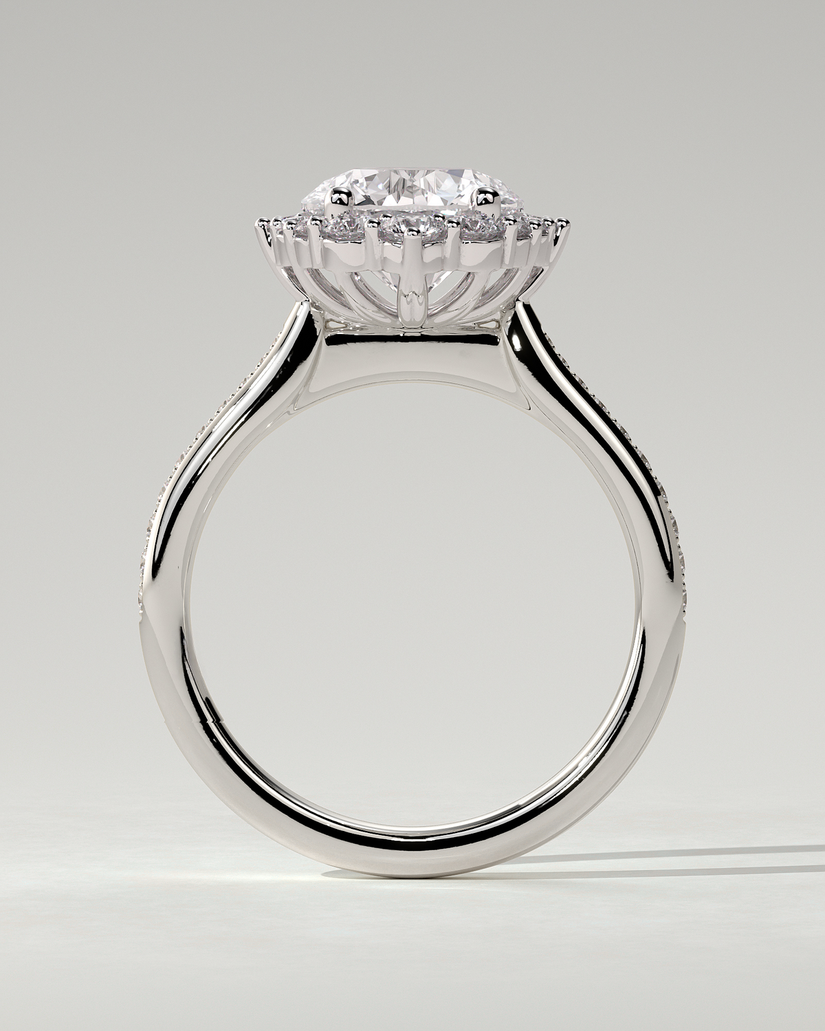 Jessica Halo Round Ring