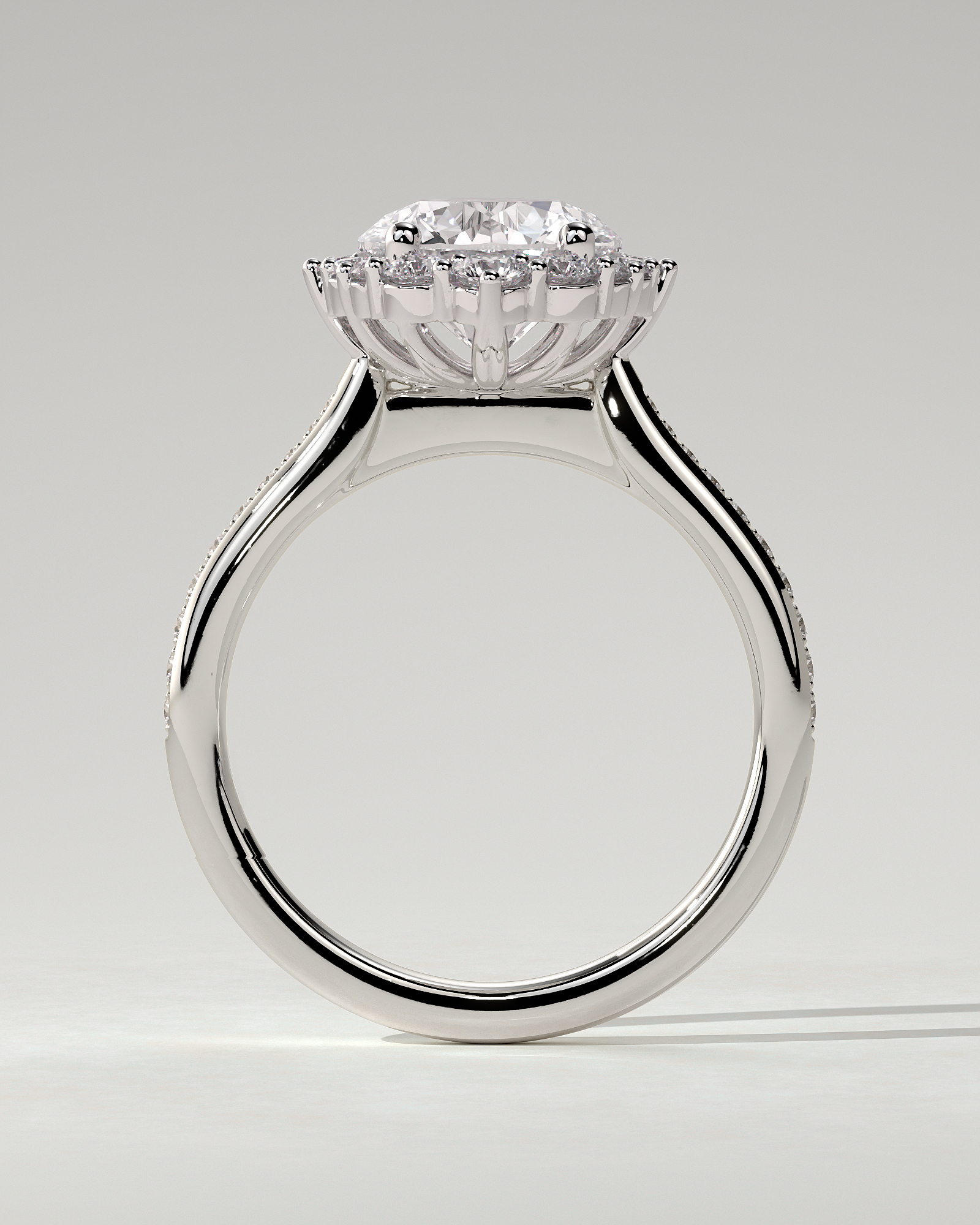 Jessica Halo Round Ring
