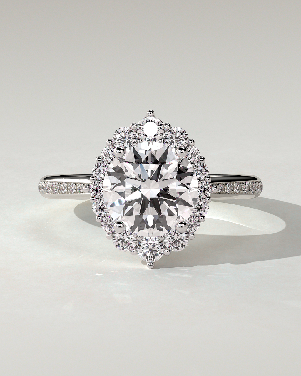 Jessica Halo Round Ring