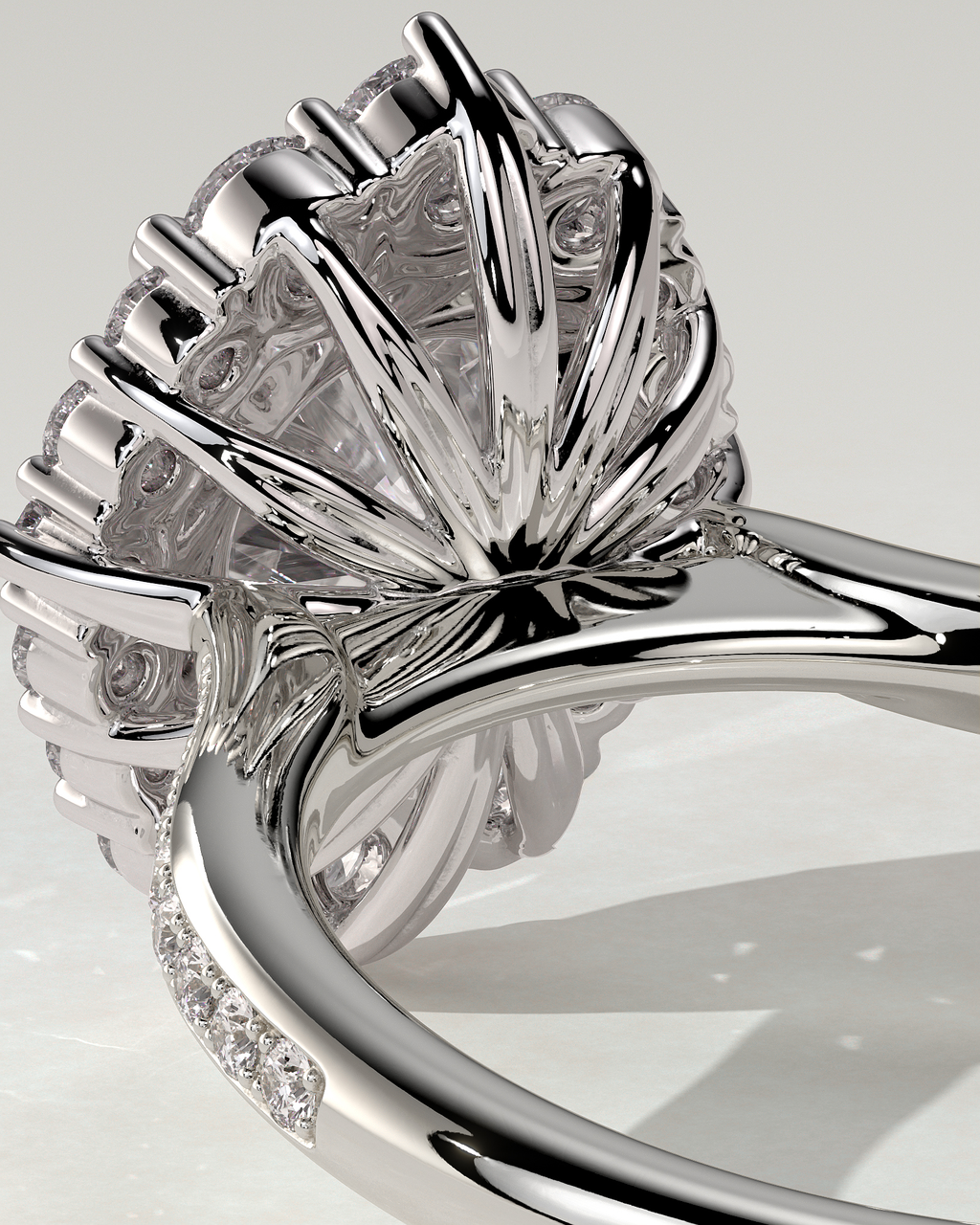 Jessica Halo Round Ring
