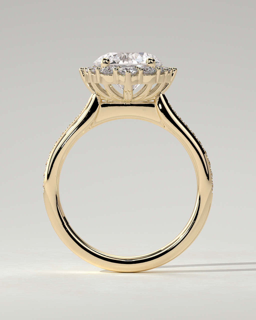 Jessica Halo Round Ring