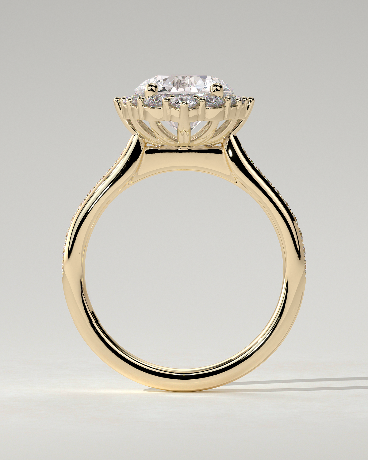 Jessica Halo Round Ring