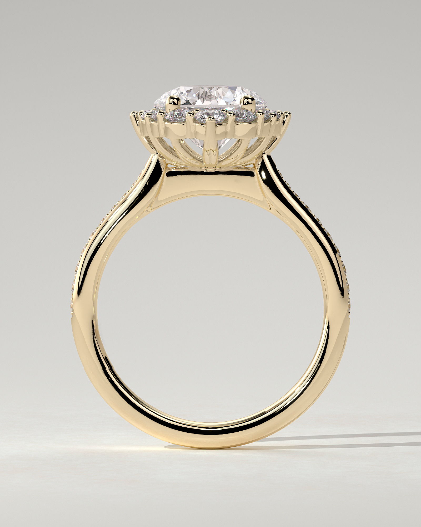 Jessica Halo Round Ring