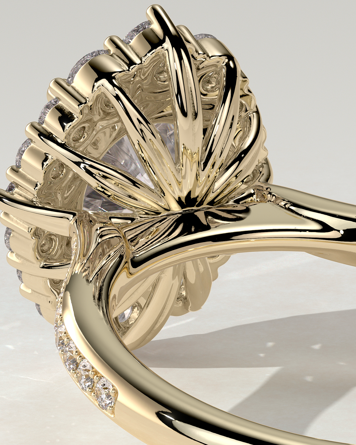 Jessica Halo Round Ring