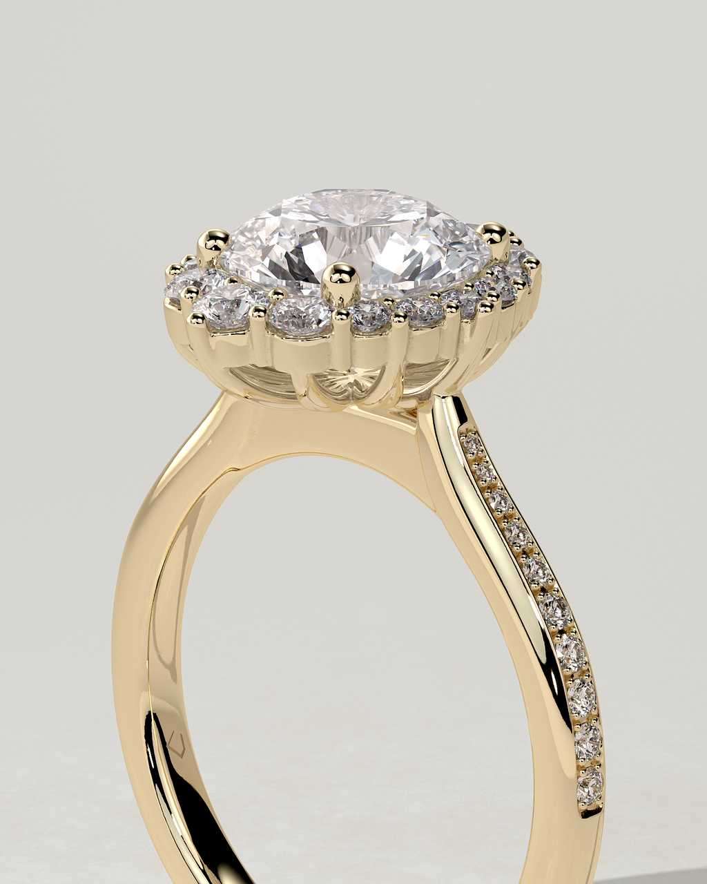 Jessica Halo Round Ring