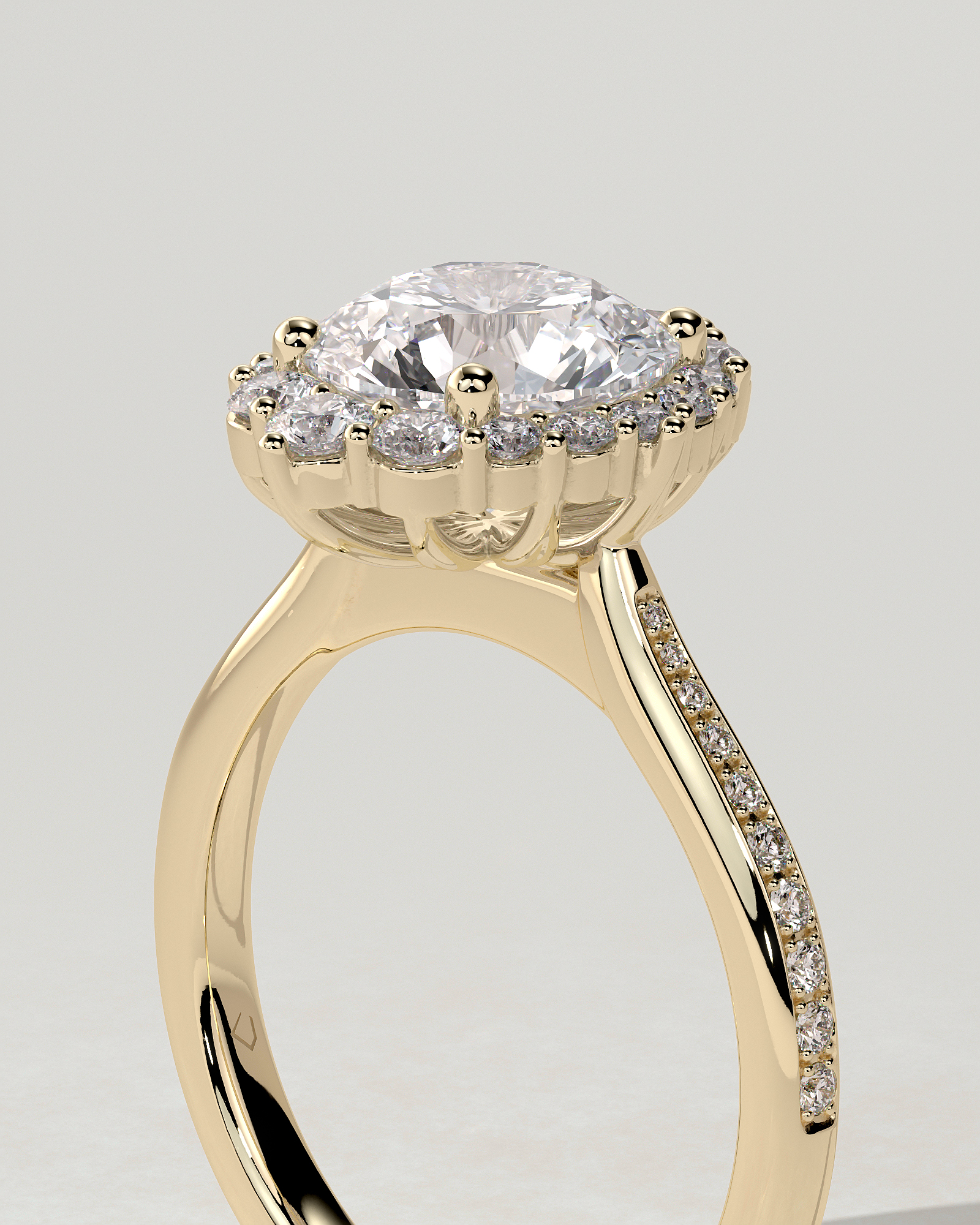 Jessica Halo Round Ring