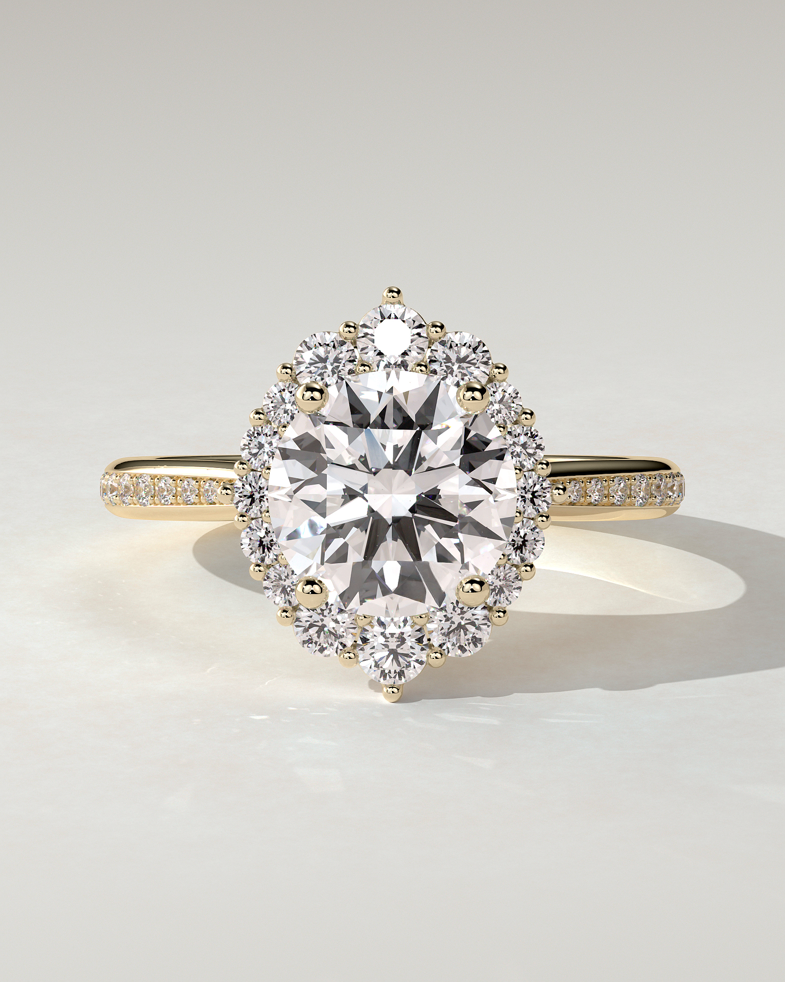 Jessica Halo Round Ring