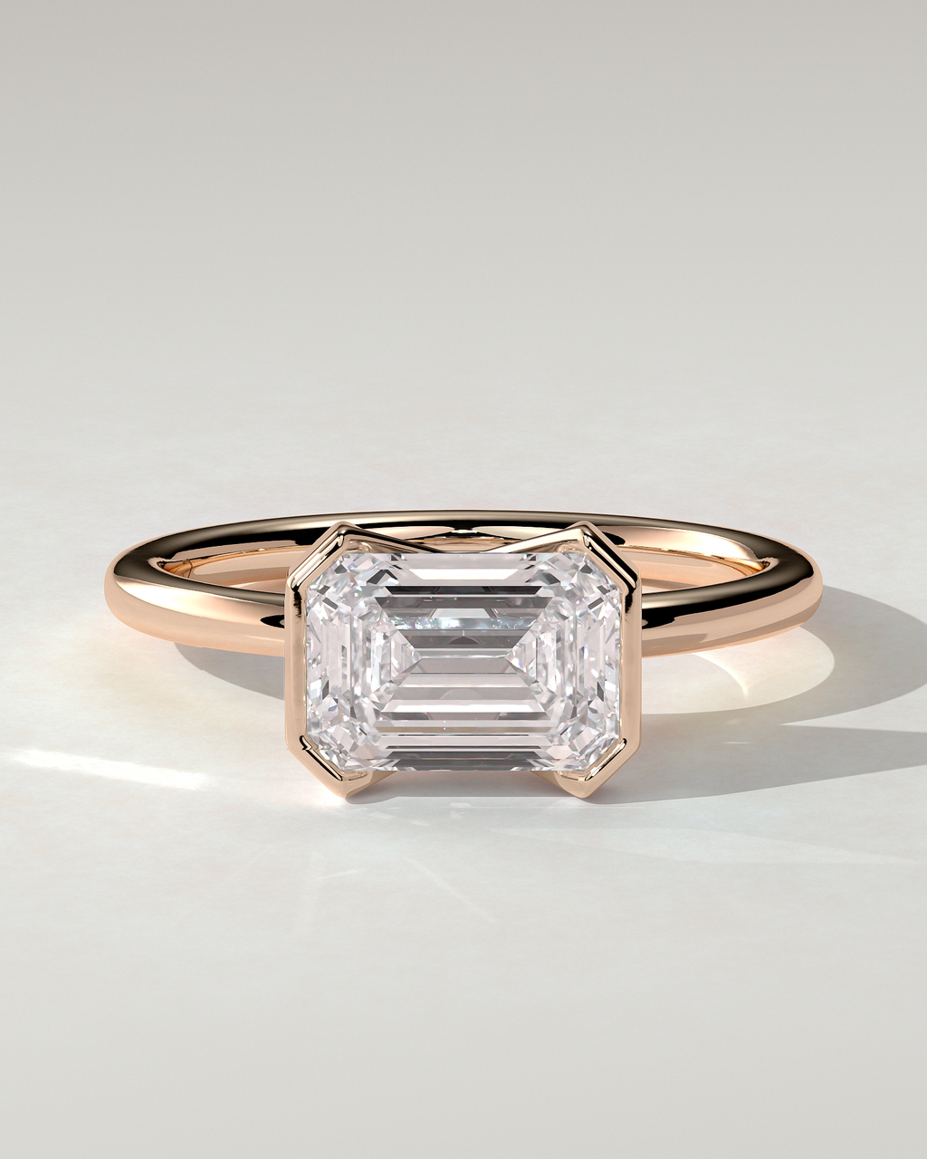Jodie Bezel Emerald Ring