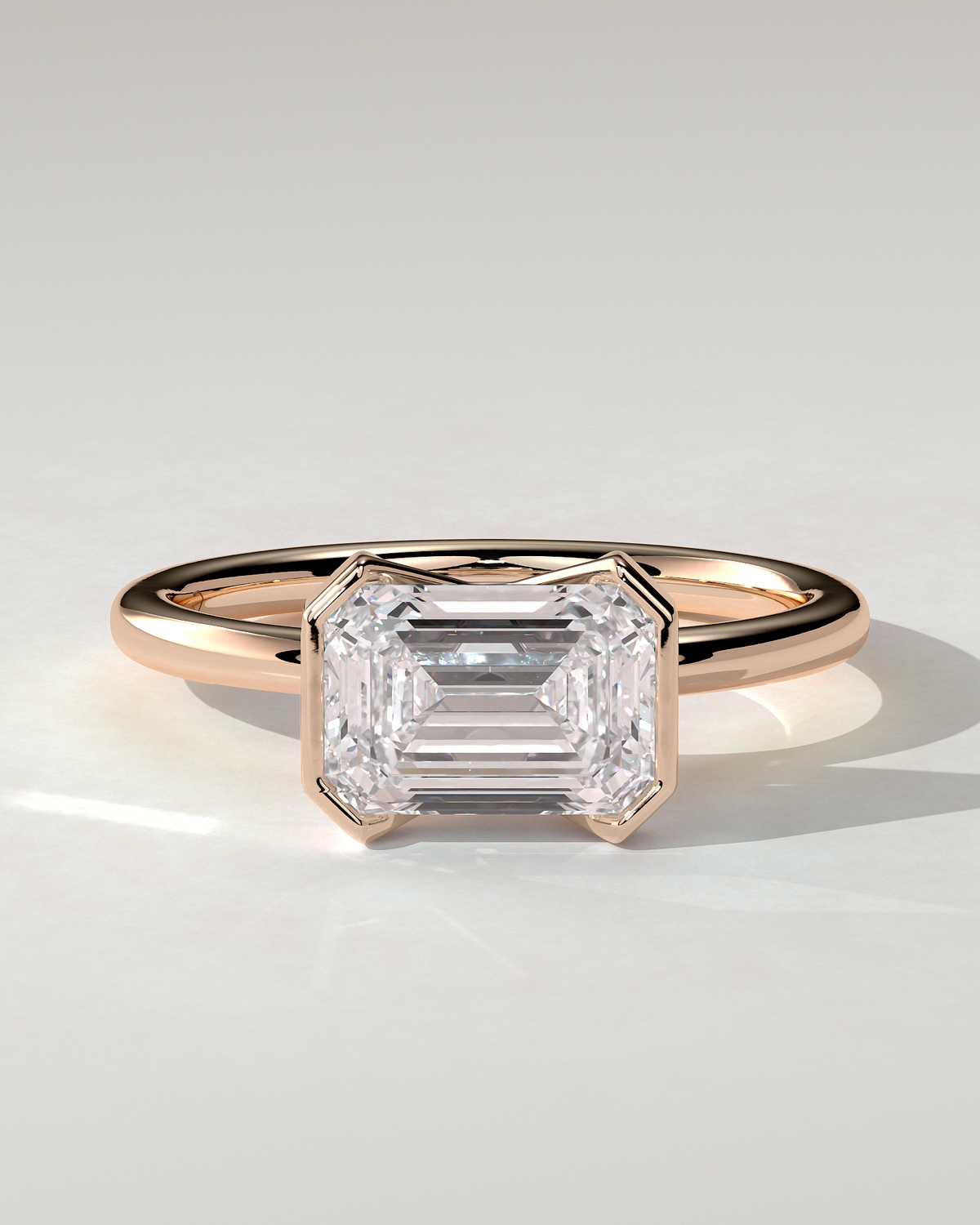 Jodie Bezel Emerald Ring