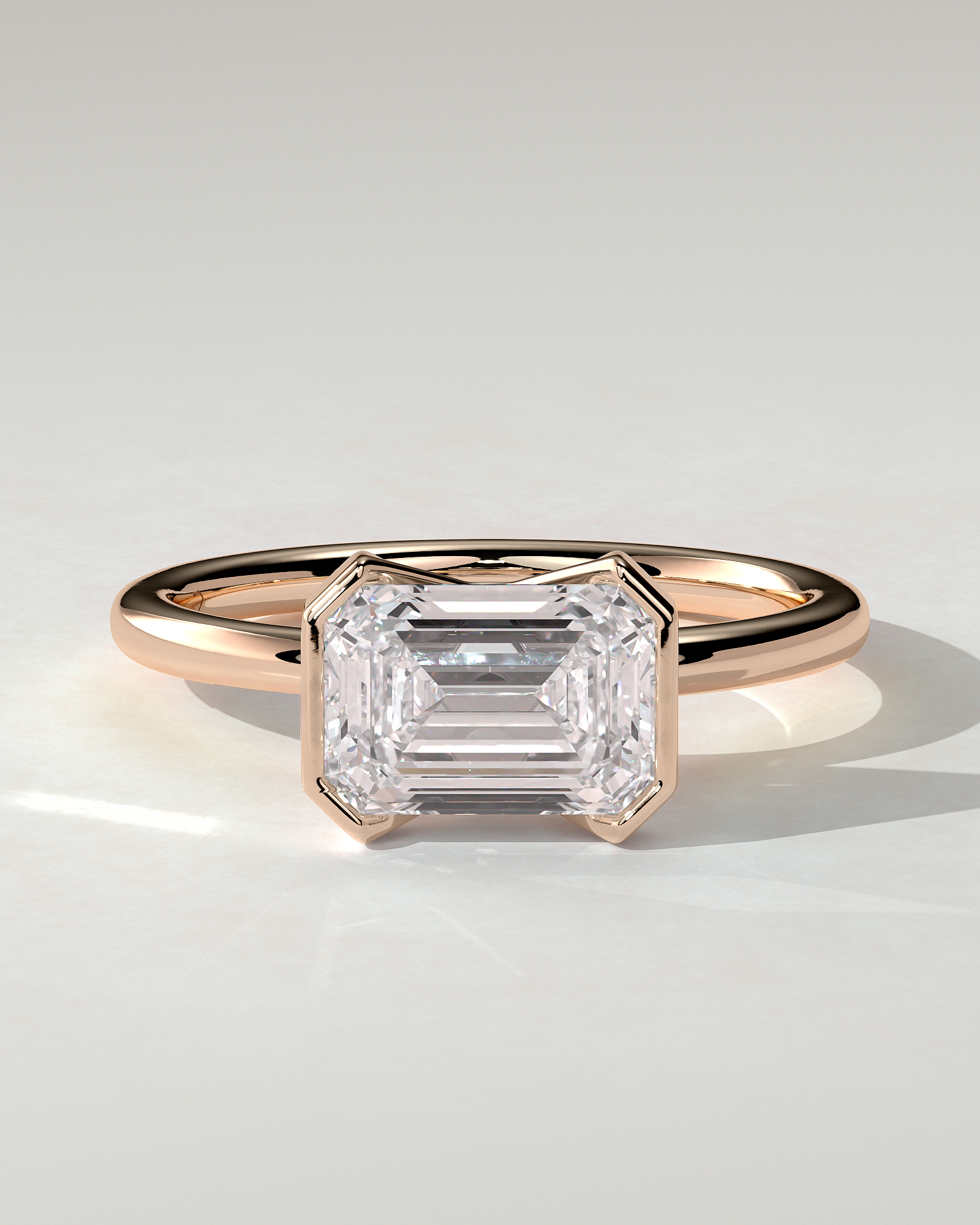 Jodie Bezel Emerald Ring