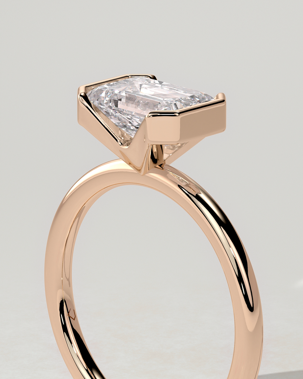 Jodie Bezel Emerald Ring