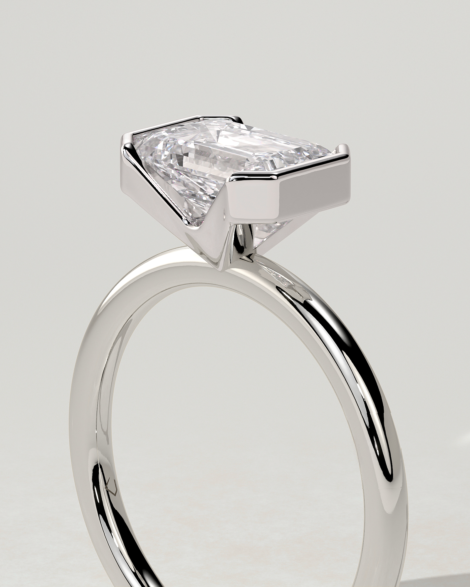 Jodie Bezel Emerald Ring