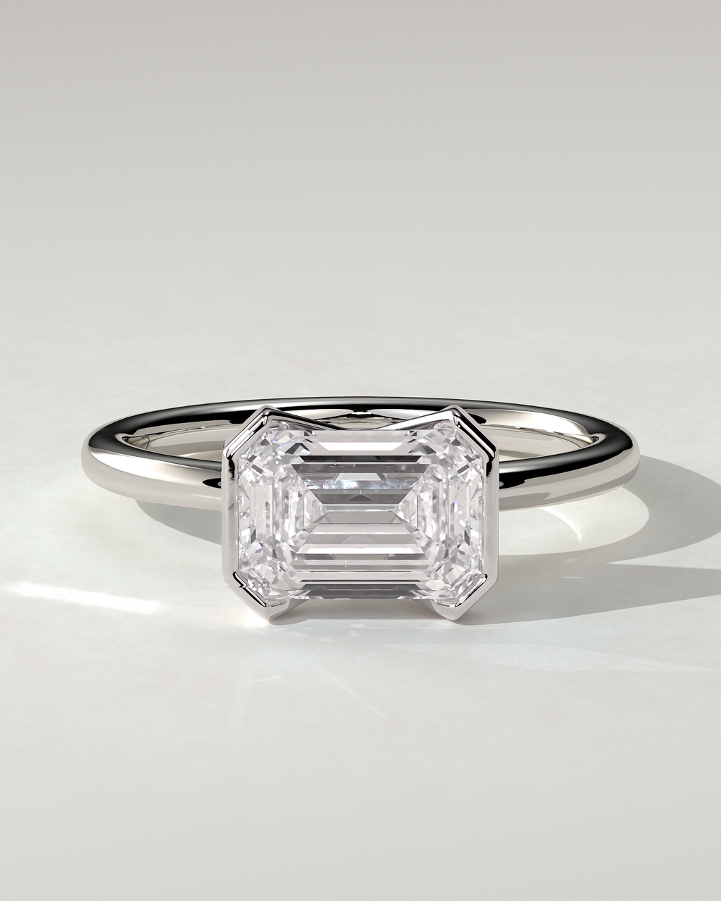 Jodie Bezel Emerald Ring