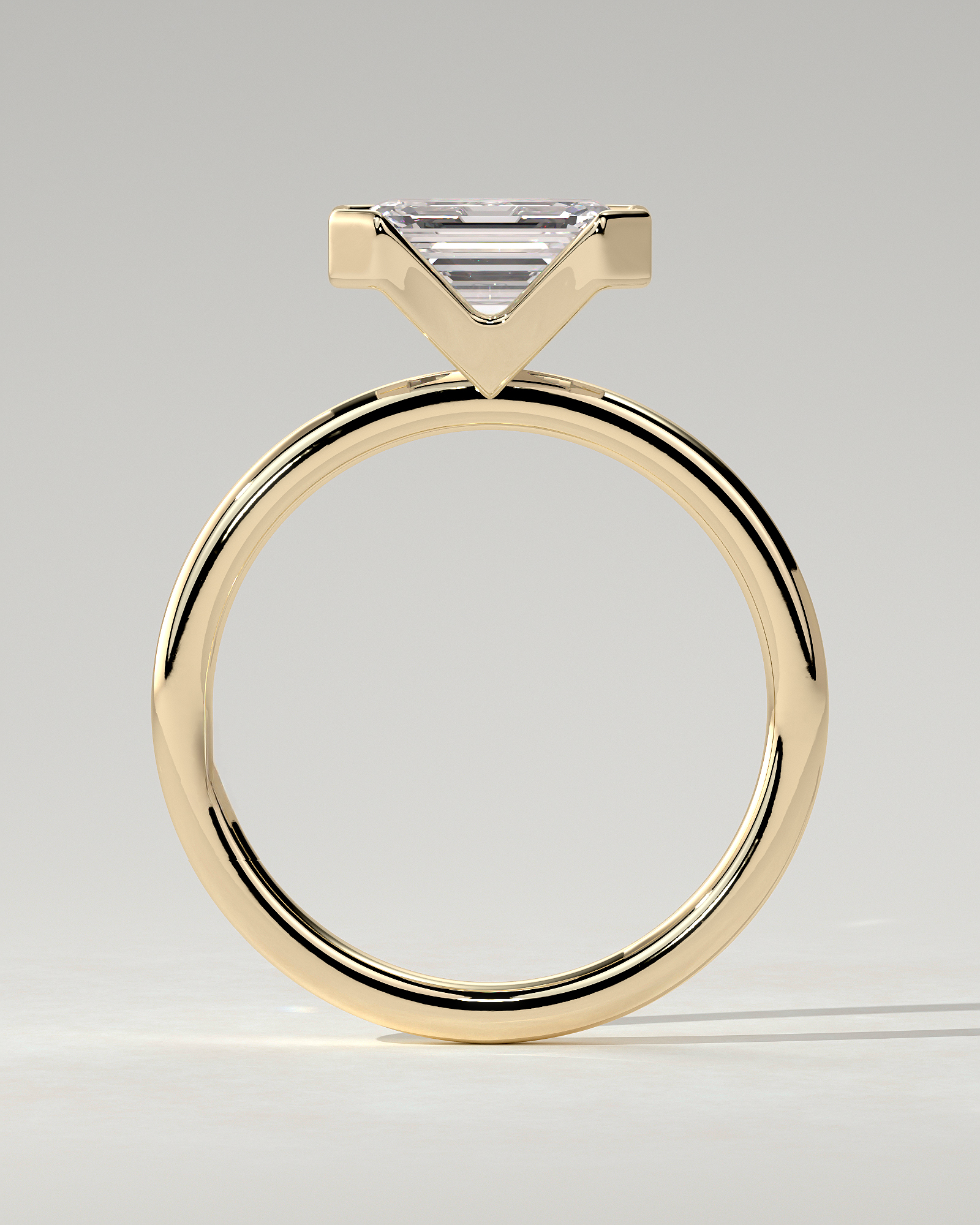 Jodie Bezel Emerald Ring