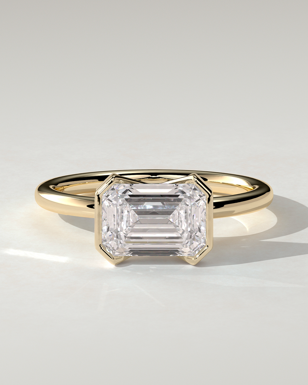 Jodie Bezel Emerald Ring