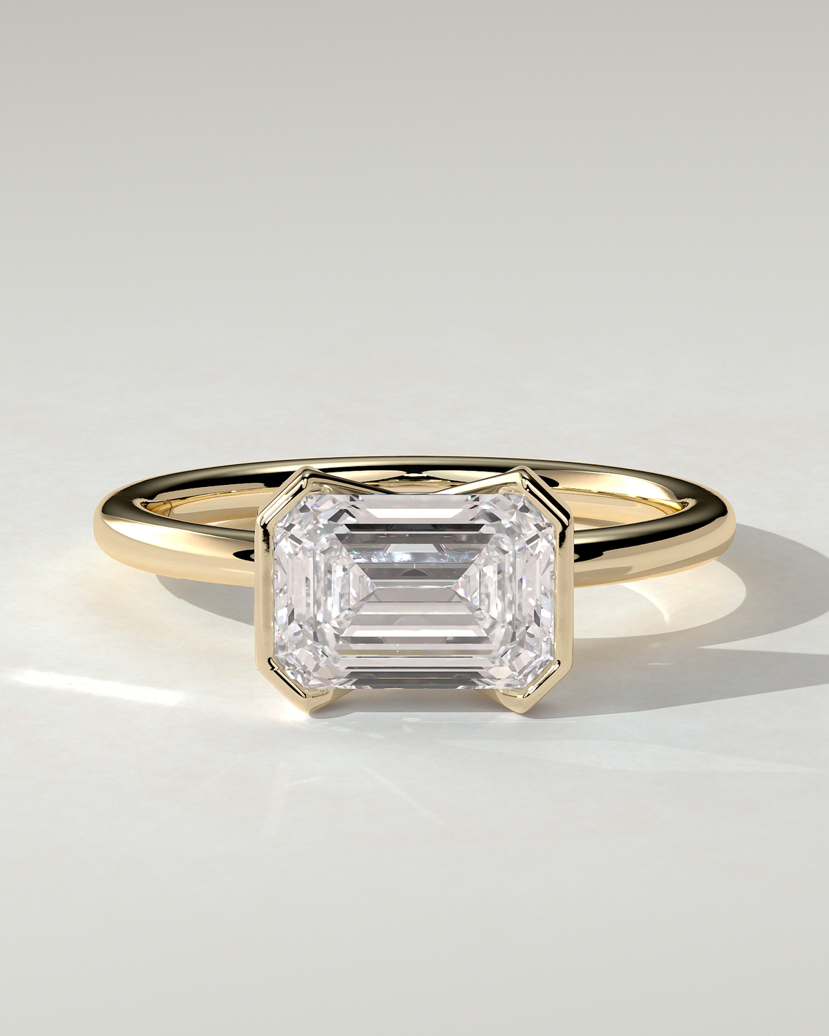 Jodie Bezel Emerald Ring