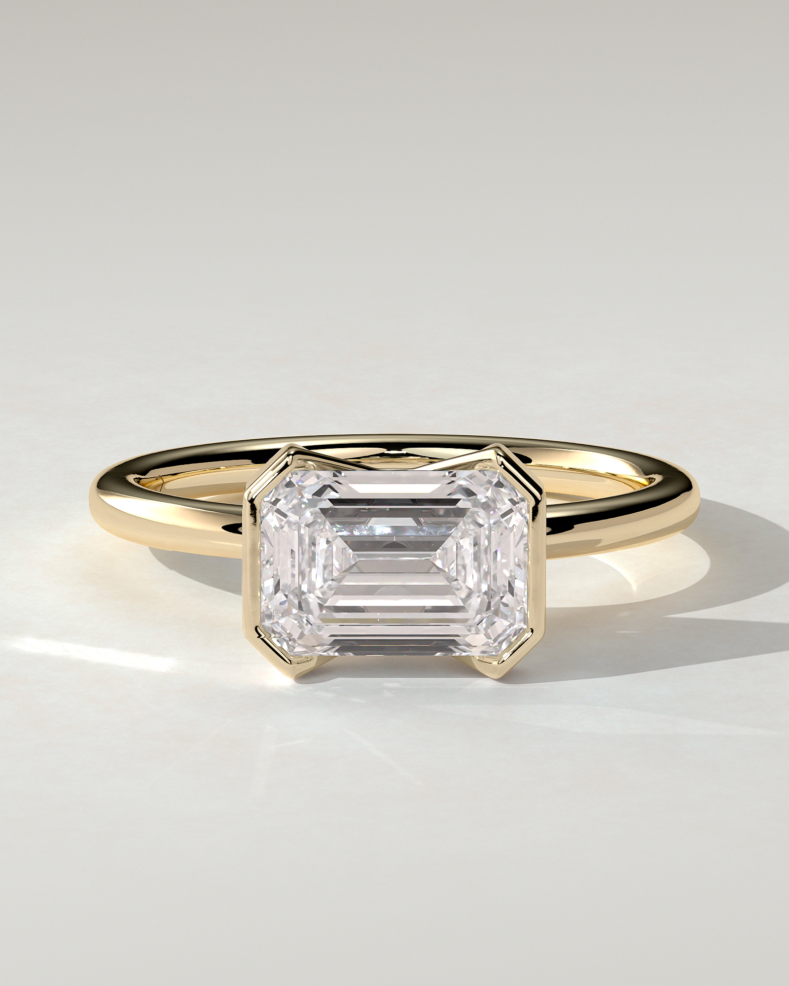Jodie Bezel Emerald Ring