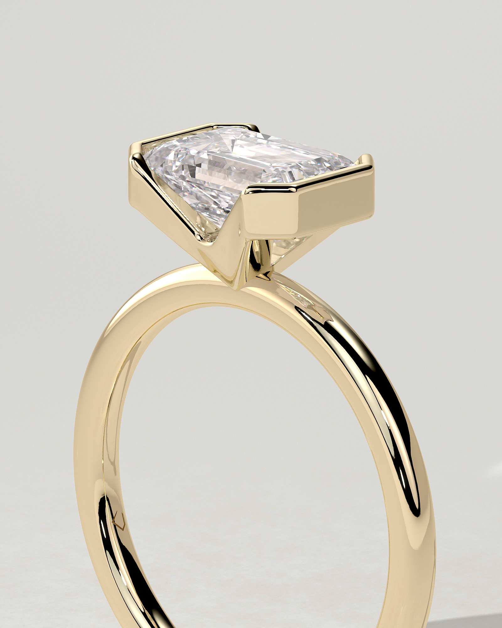 Jodie Bezel Emerald Ring