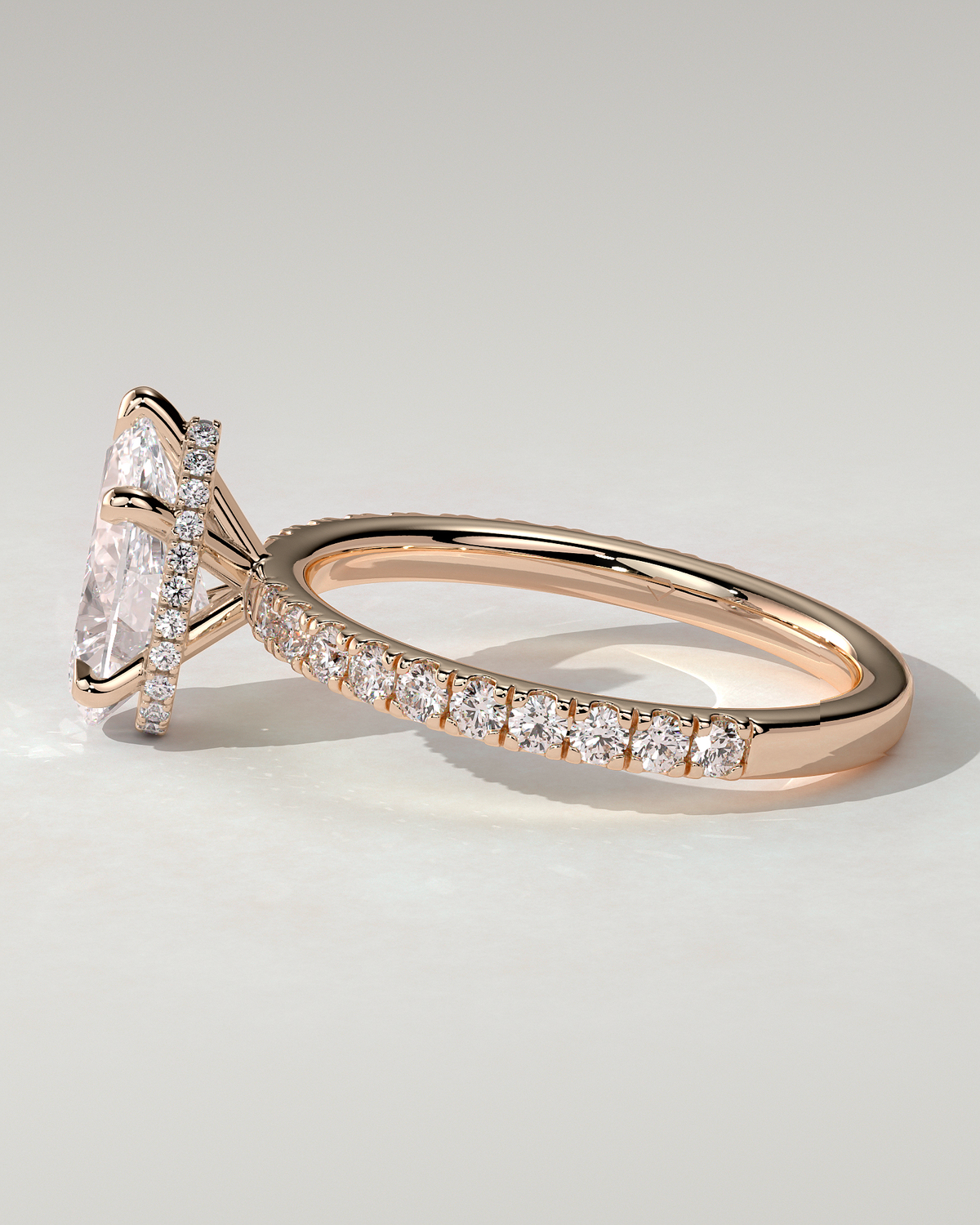 Jordanna Solitaire Pear Ring