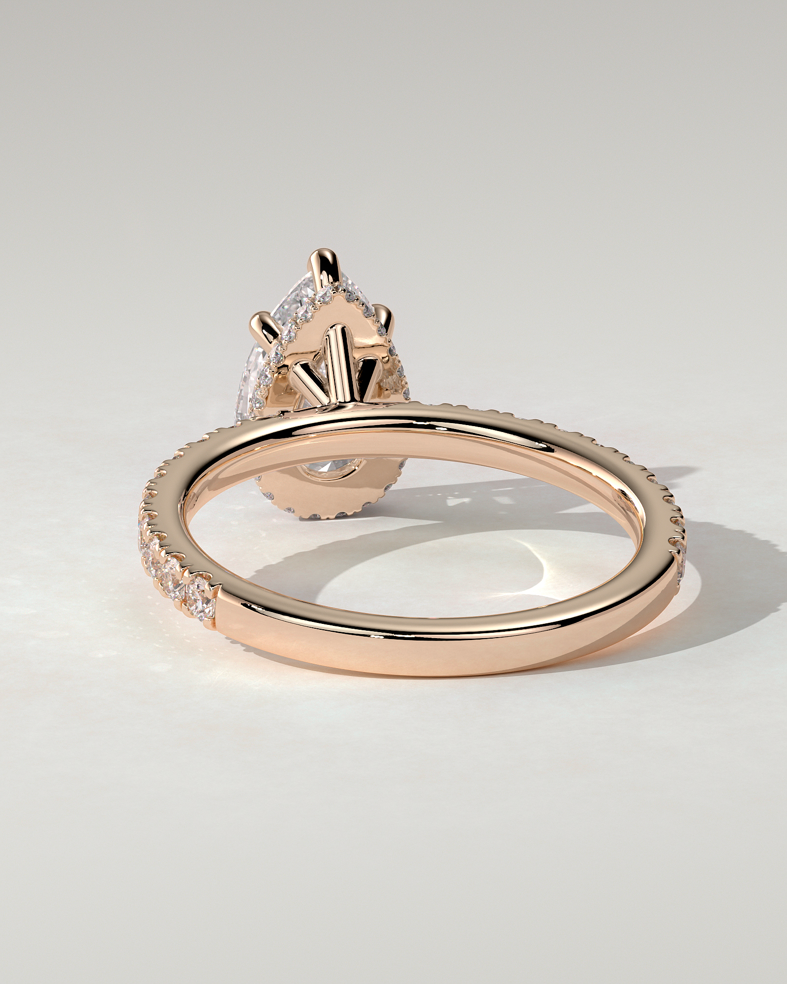 Jordanna Solitaire Pear Ring