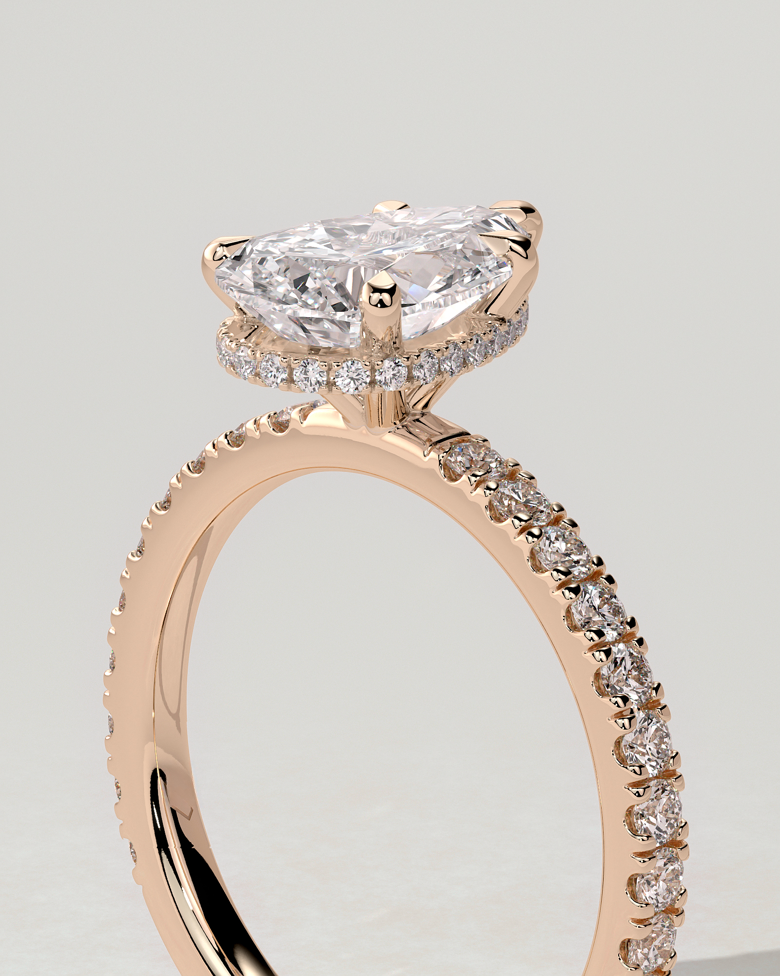 Jordanna Solitaire Pear Ring