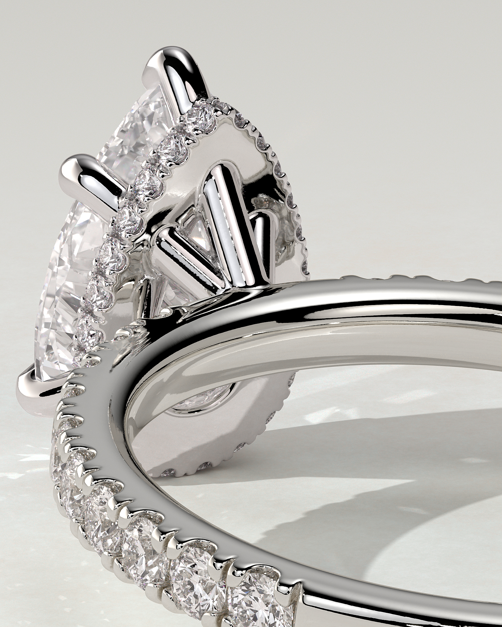 Jordanna Solitaire Pear Ring