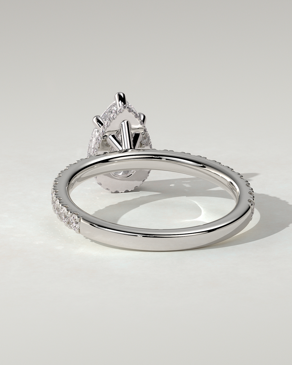 Jordanna Solitaire Pear Ring