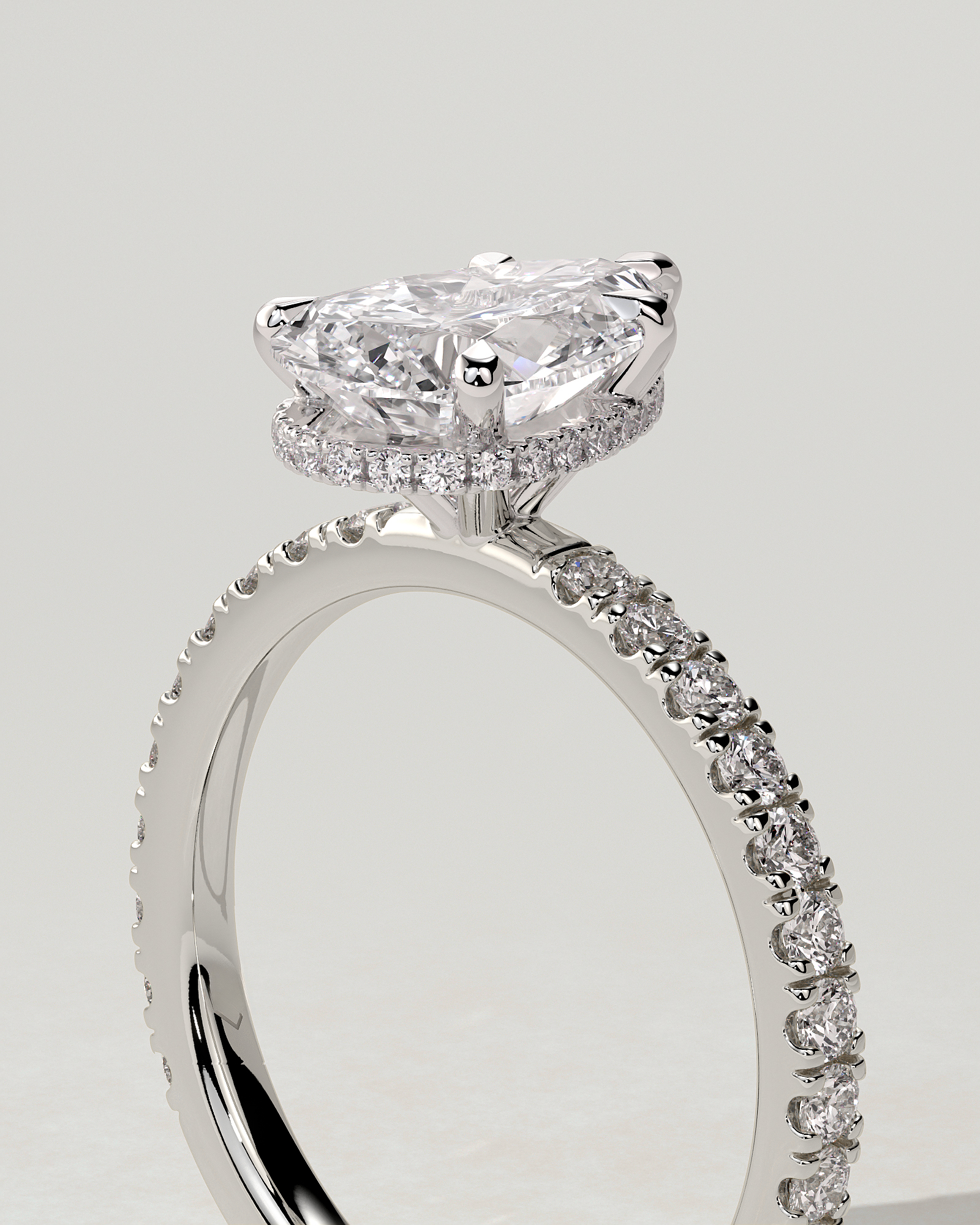 Jordanna Solitaire Pear Ring