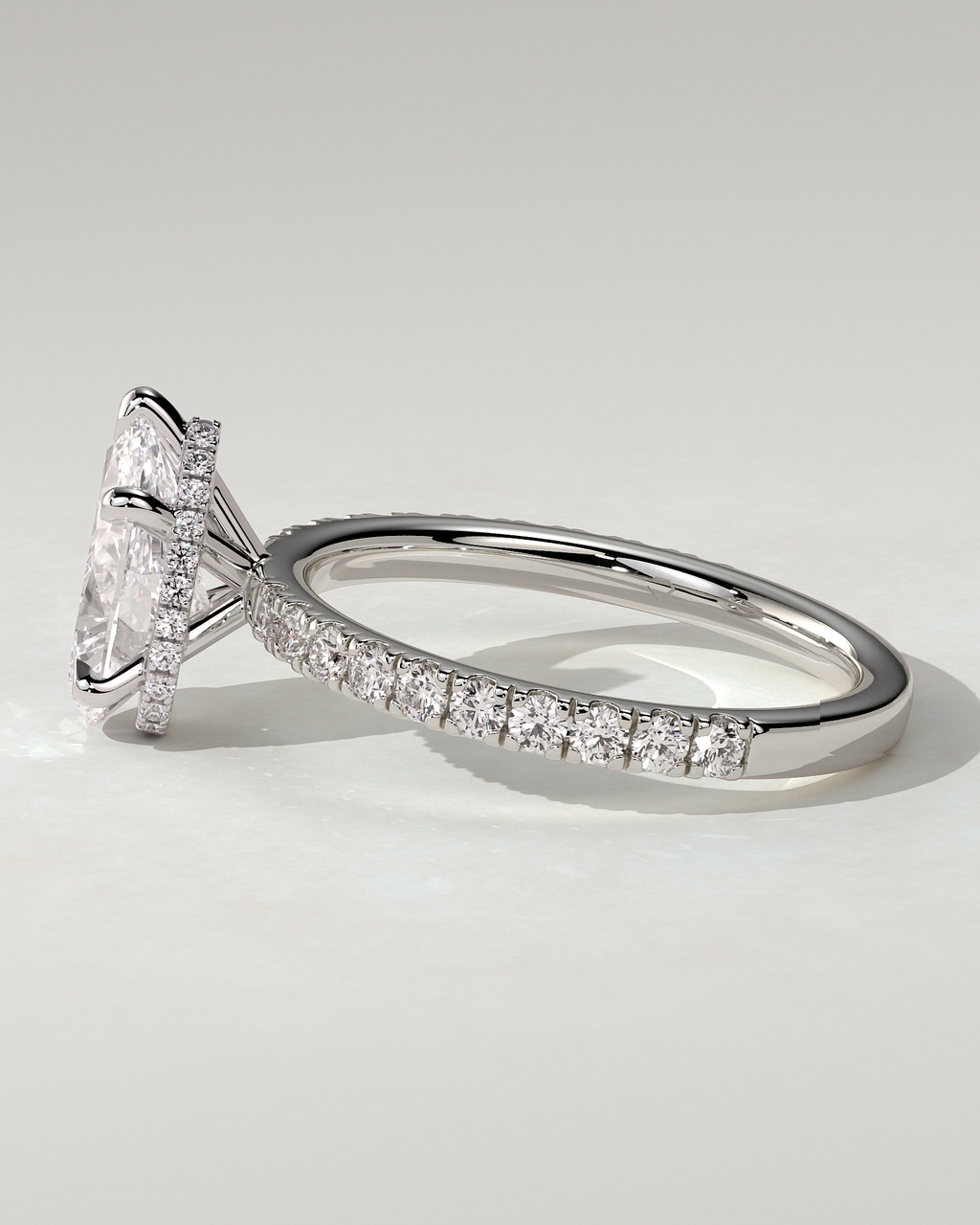 Jordanna Solitaire Pear Ring