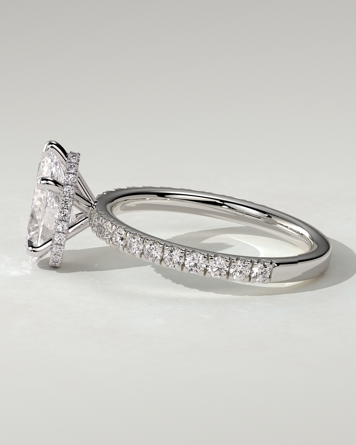 Jordanna Solitaire Pear Ring