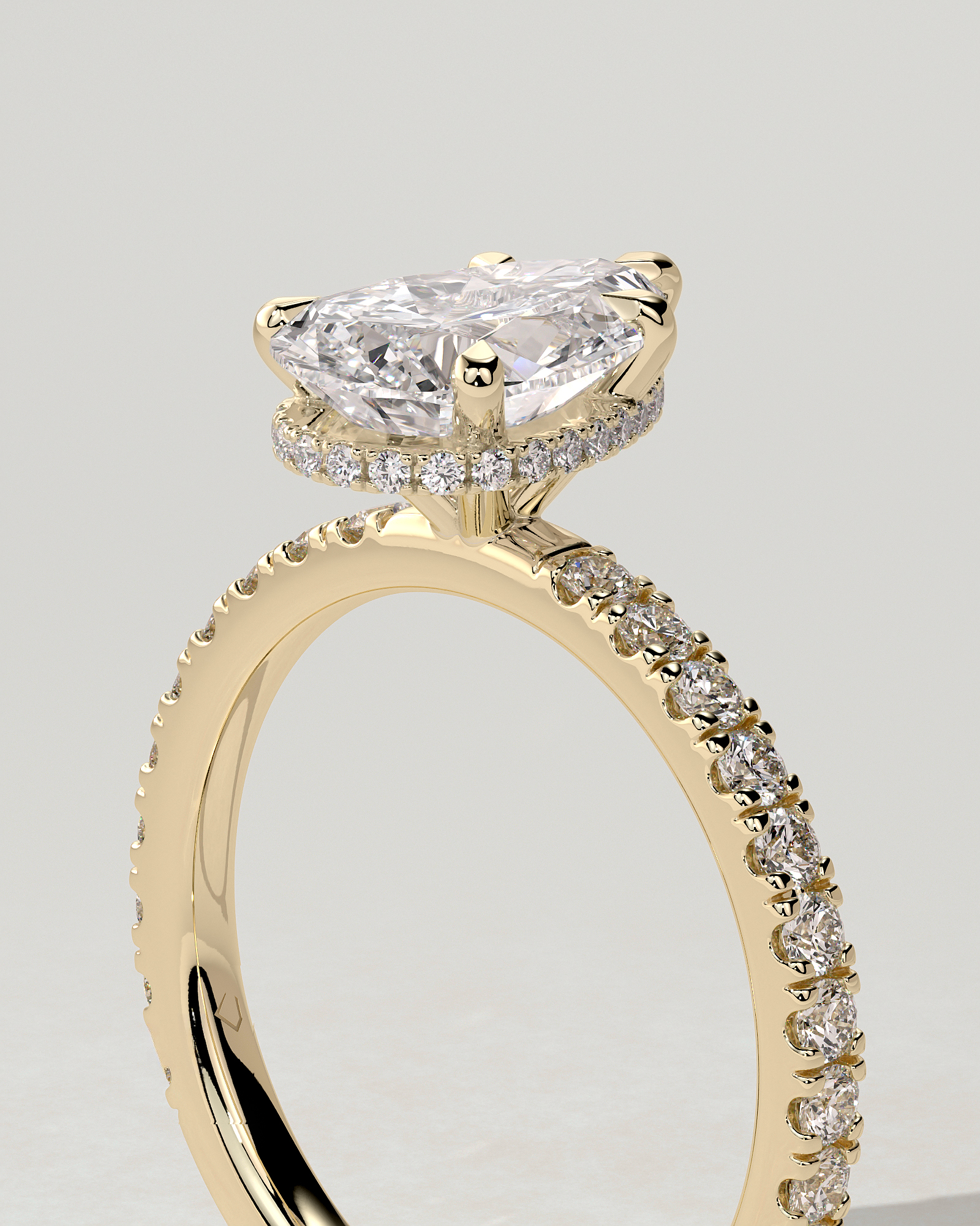 Jordanna Solitaire Pear Ring