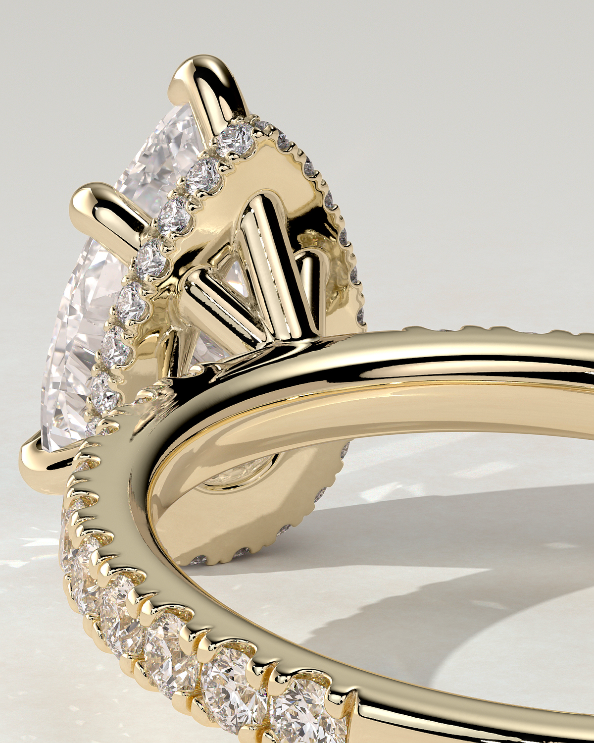 Jordanna Solitaire Pear Ring