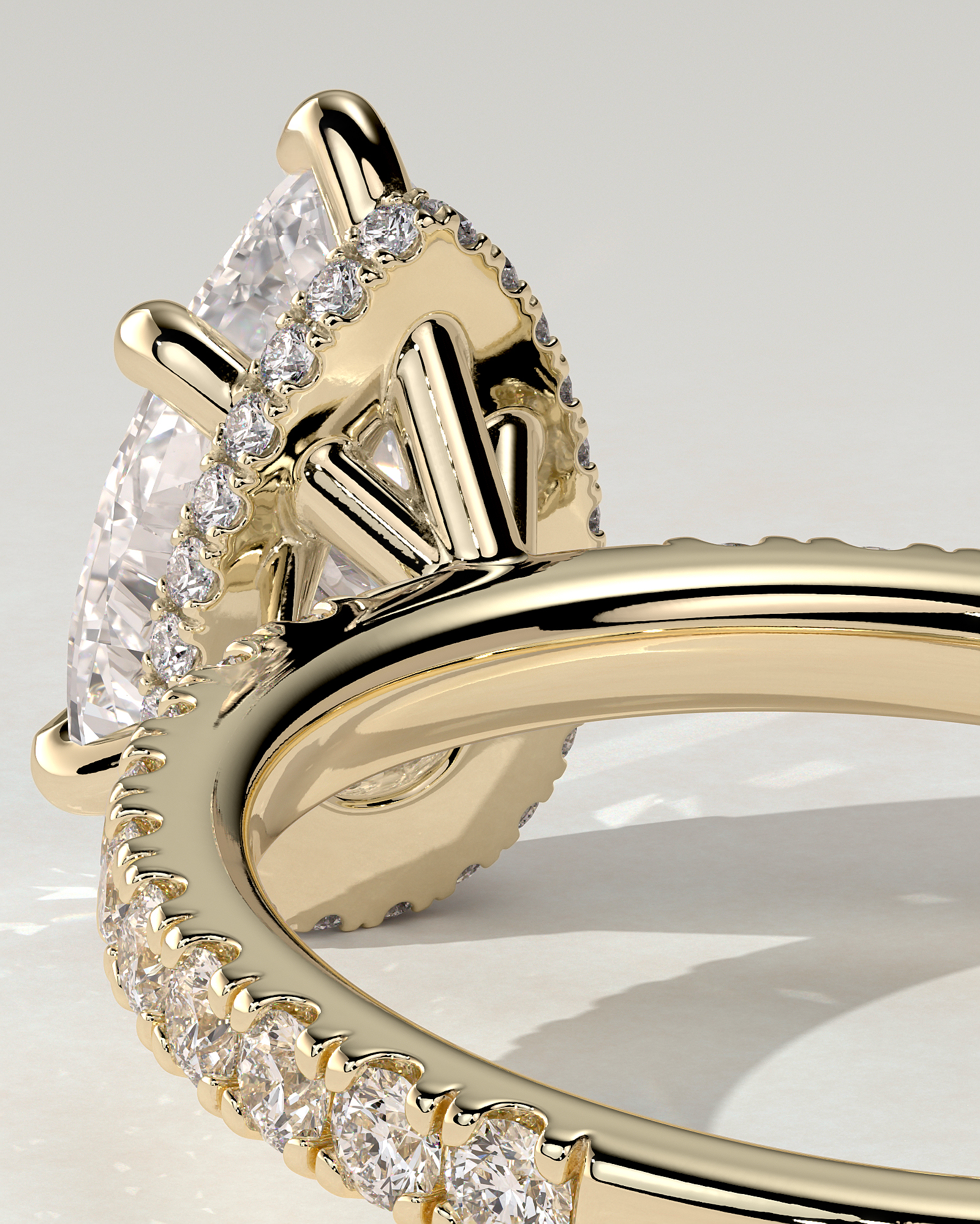 Jordanna Solitaire Pear Ring