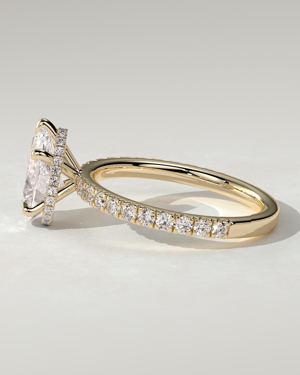 Jordanna Solitaire Pear Ring