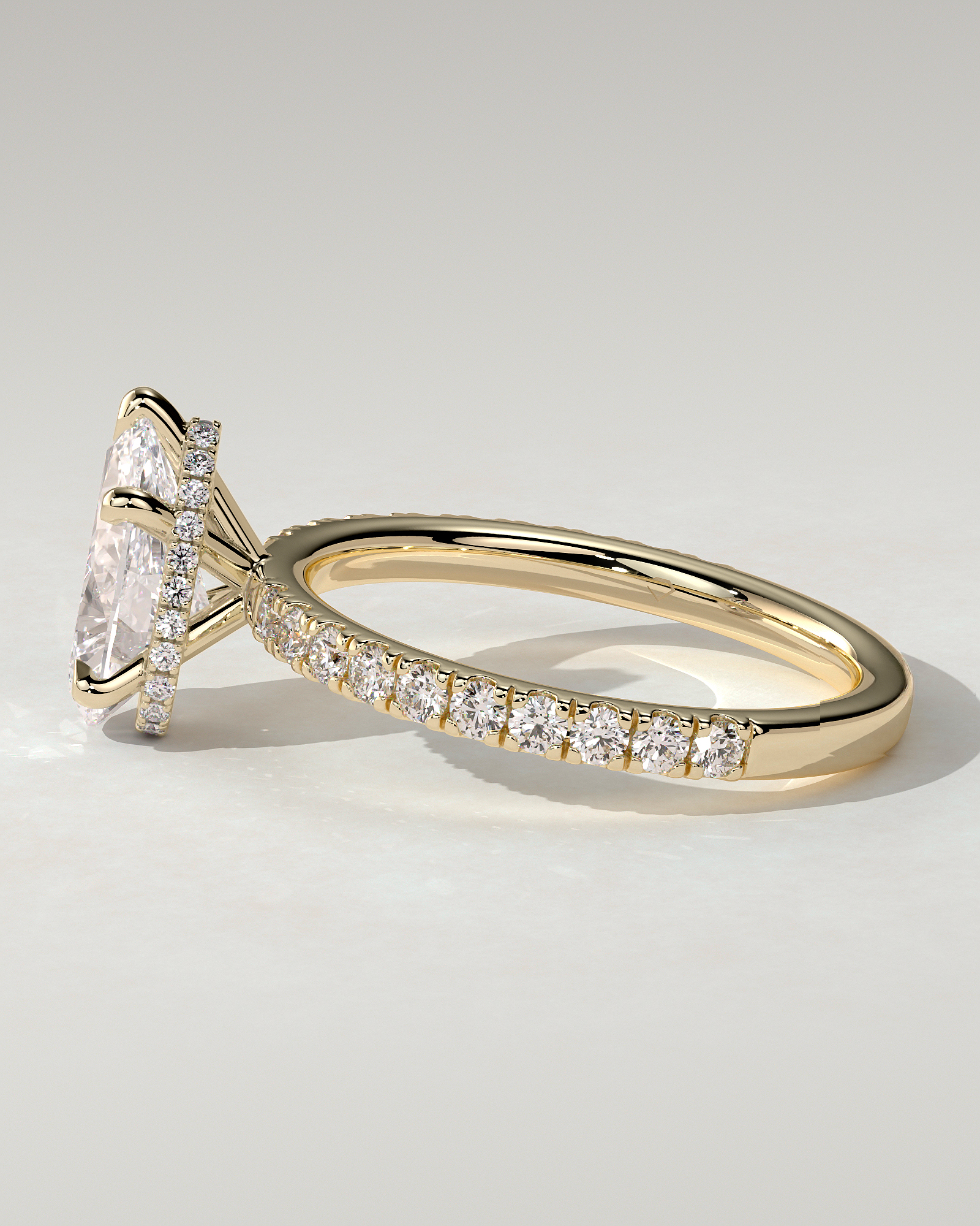 Jordanna Solitaire Pear Ring
