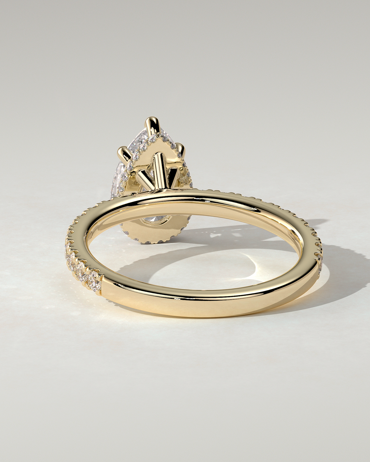 Jordanna Solitaire Pear Ring