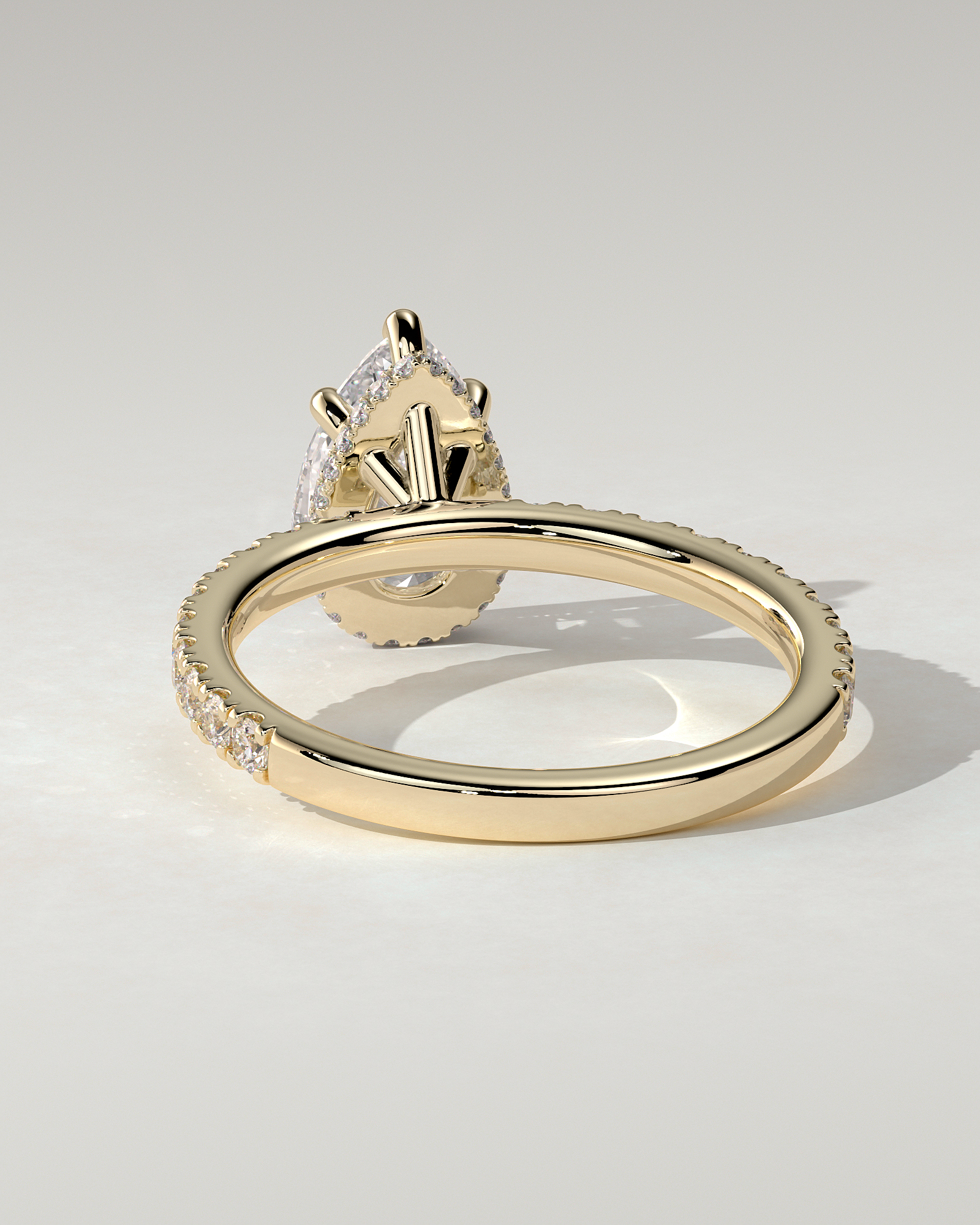 Jordanna Solitaire Pear Ring